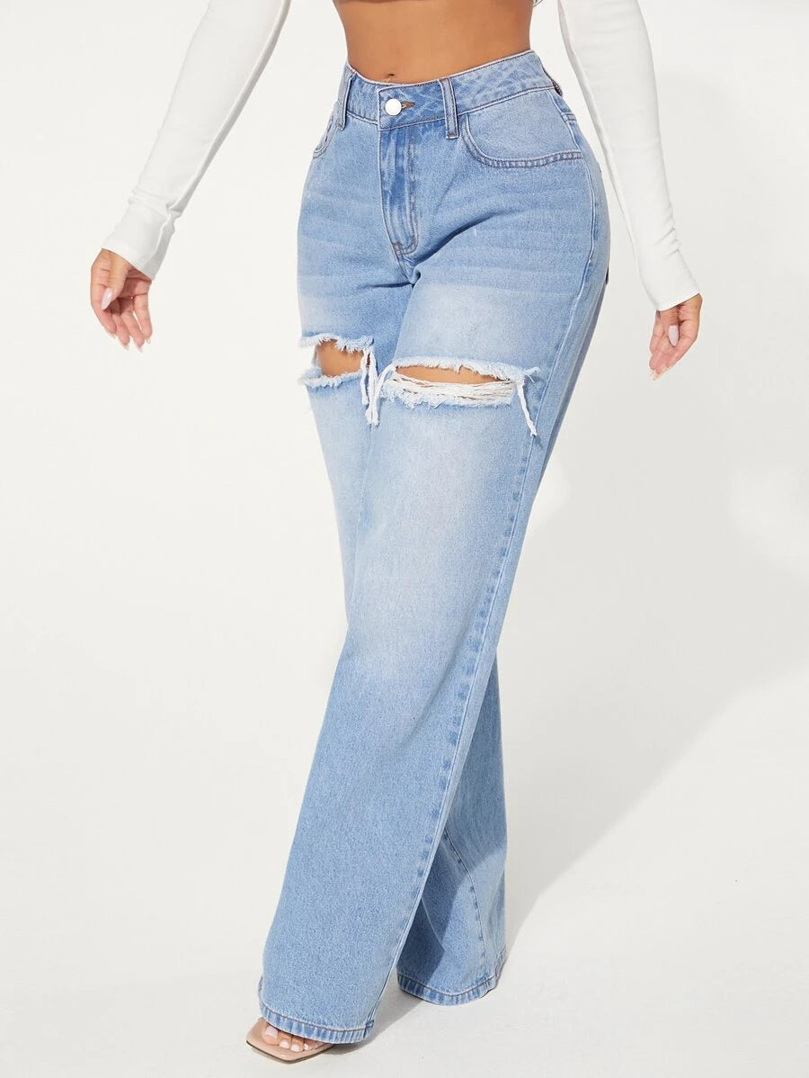 Lori Thigh Ripped Jeans