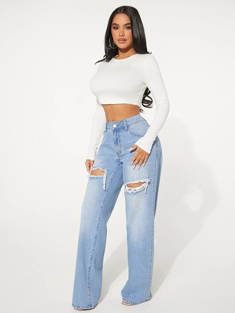 Lori Thigh Ripped Jeans