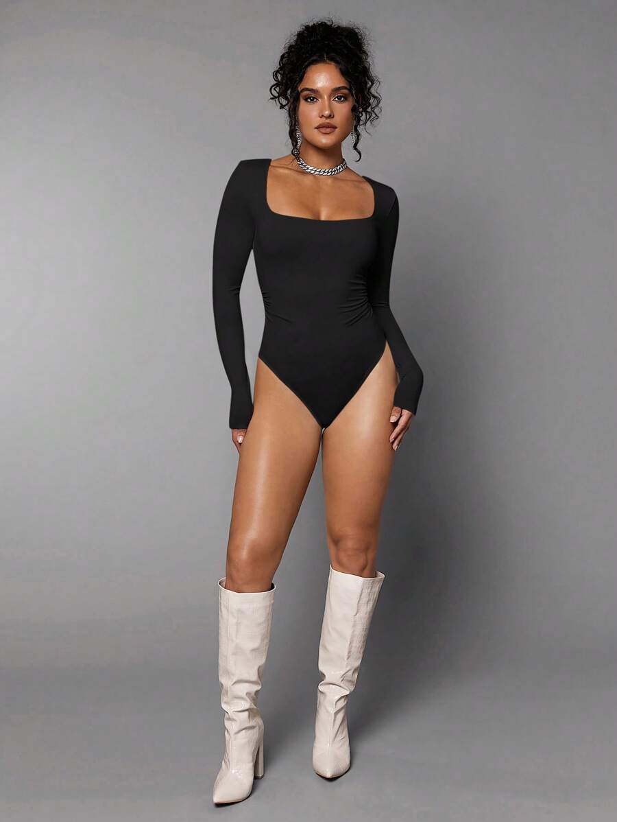 Maysa Square Neck Bodysuit