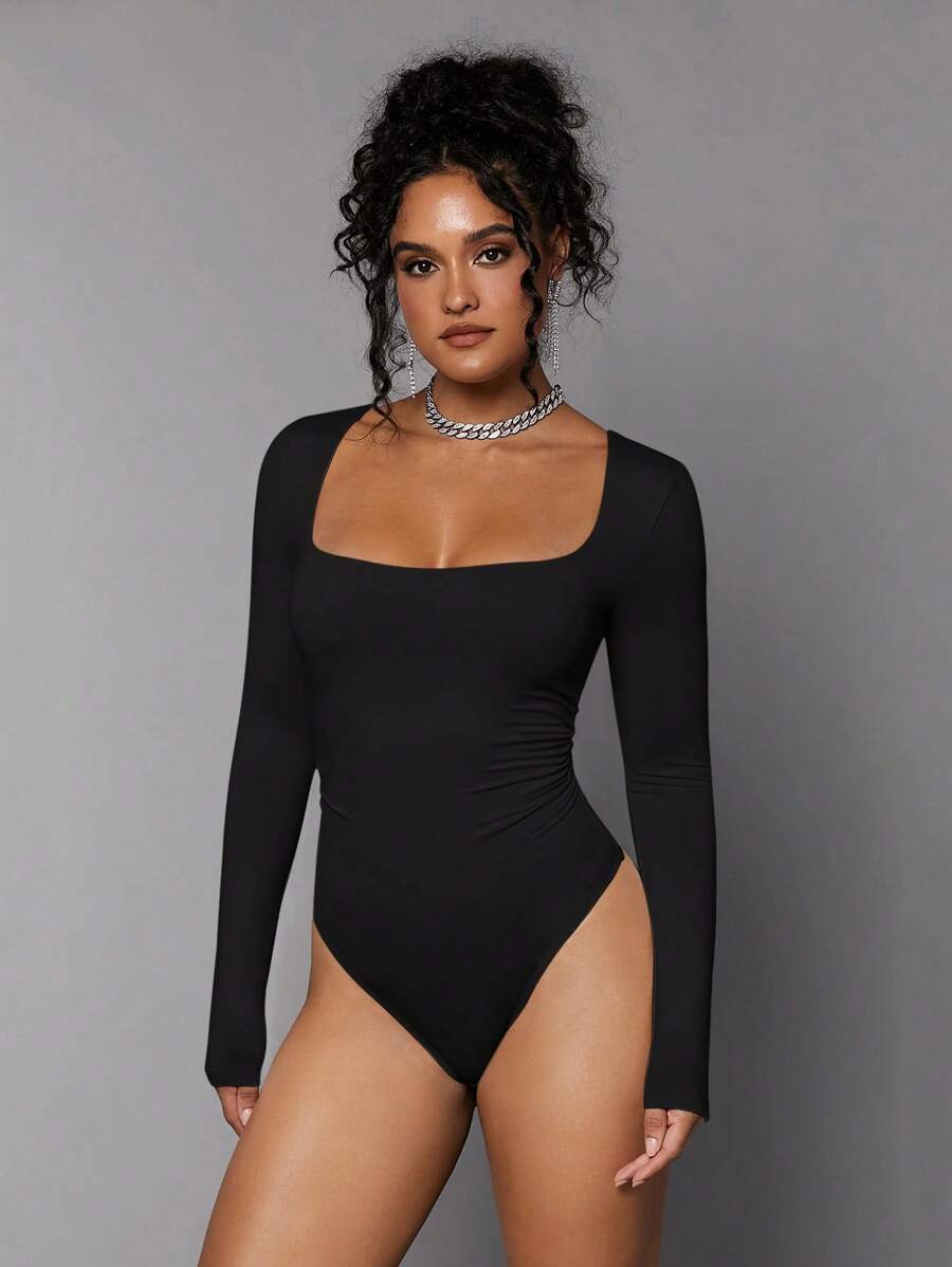 Maysa Square Neck Bodysuit