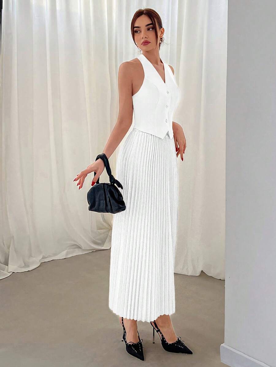 Hana Pleated Skirt Set