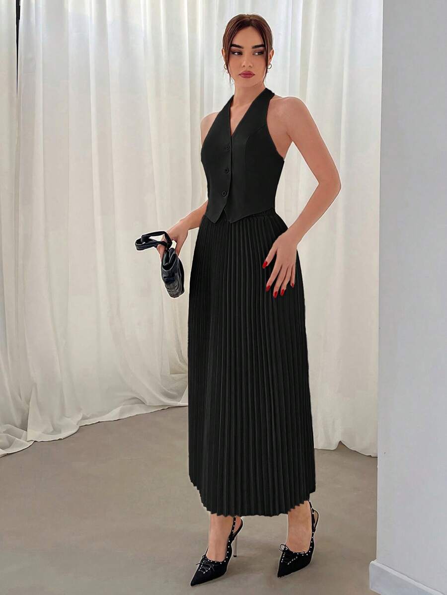 Hana Pleated Skirt Set