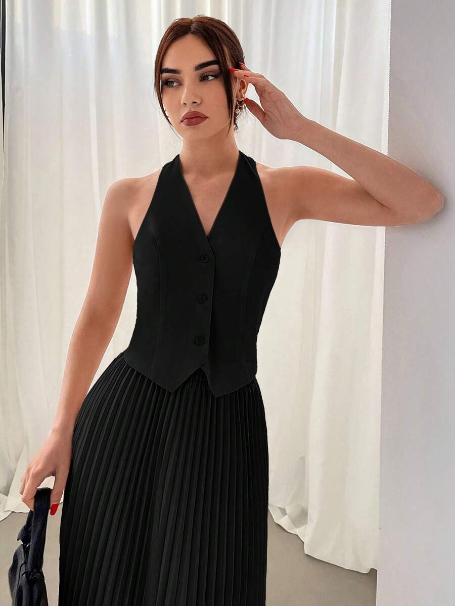 Hana Pleated Skirt Set