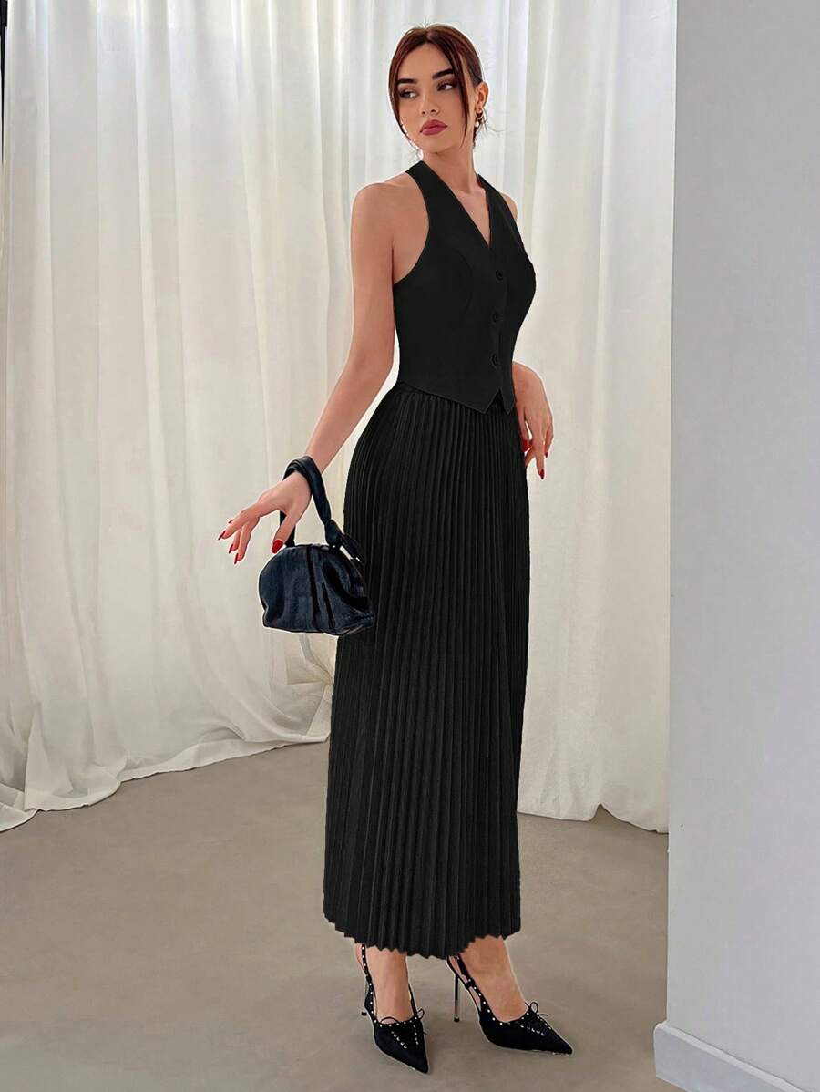 Hana Pleated Skirt Set