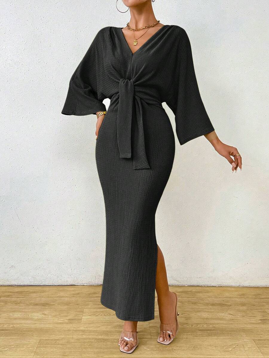 Jumanah Front-Tie Dress