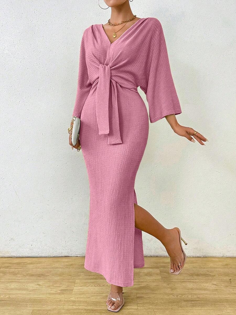 Jumanah Front-Tie Dress