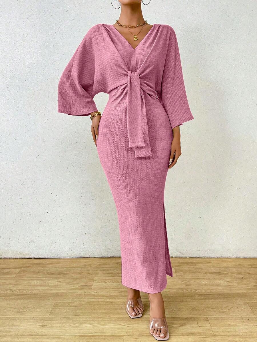 Jumanah Front-Tie Dress