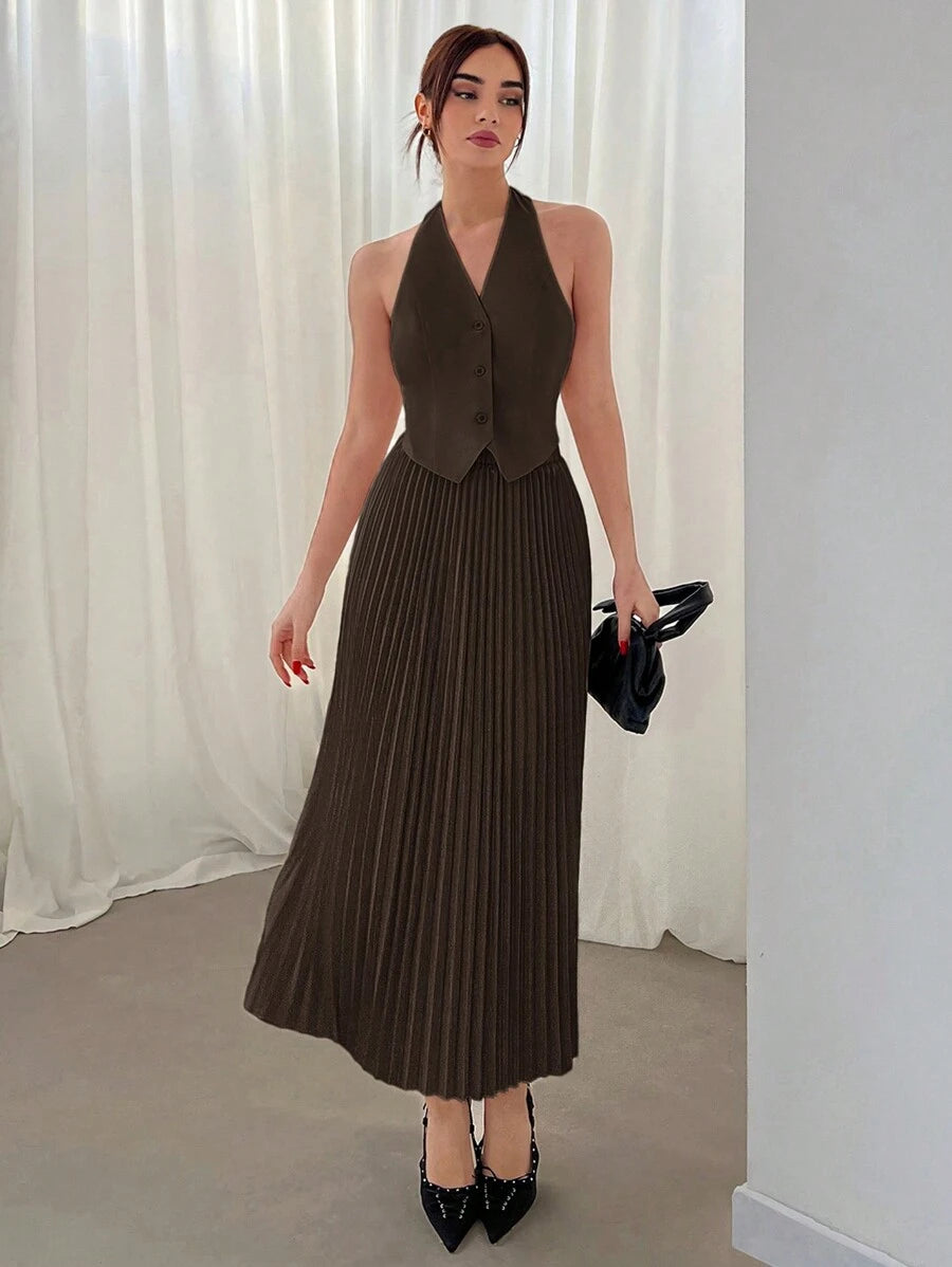 Hana Pleated Skirt Set