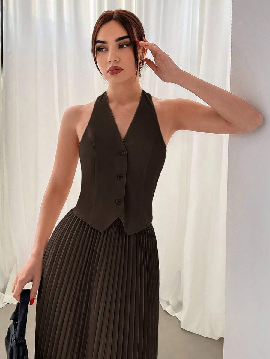 Hana Pleated Skirt Set