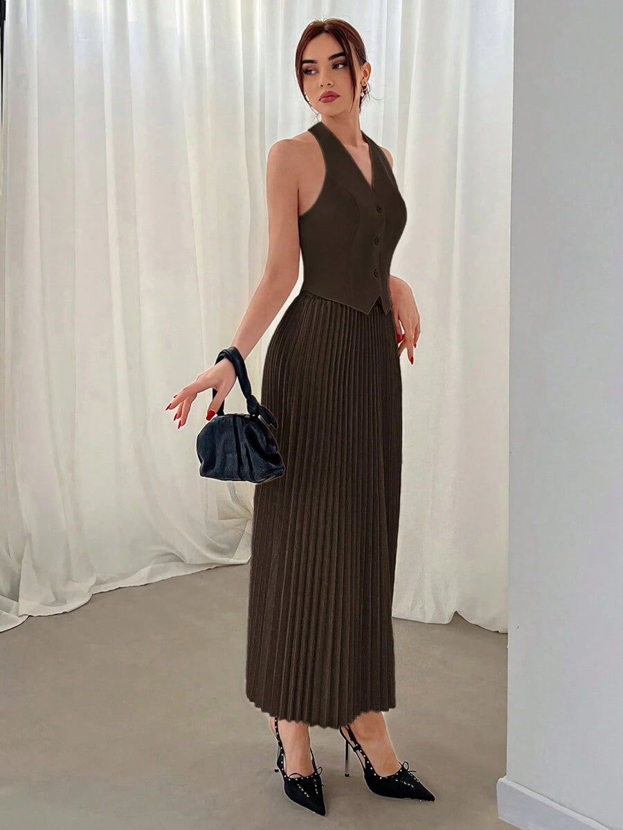 Hana Pleated Skirt Set