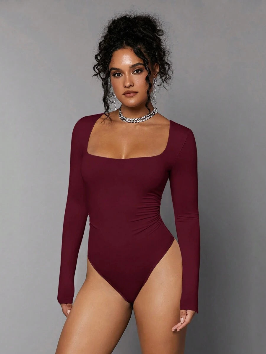 Maysa Square Neck Bodysuit