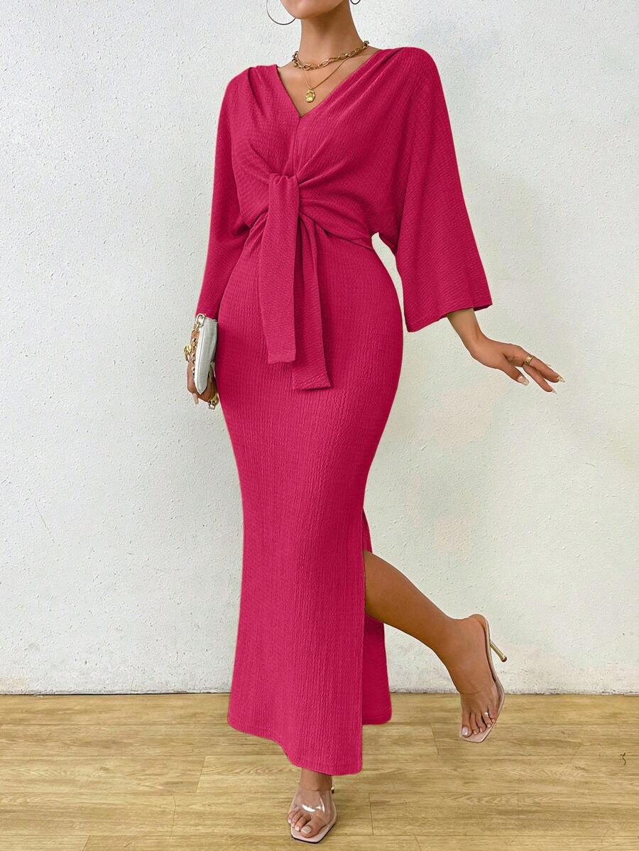 Jumanah Front-Tie Dress