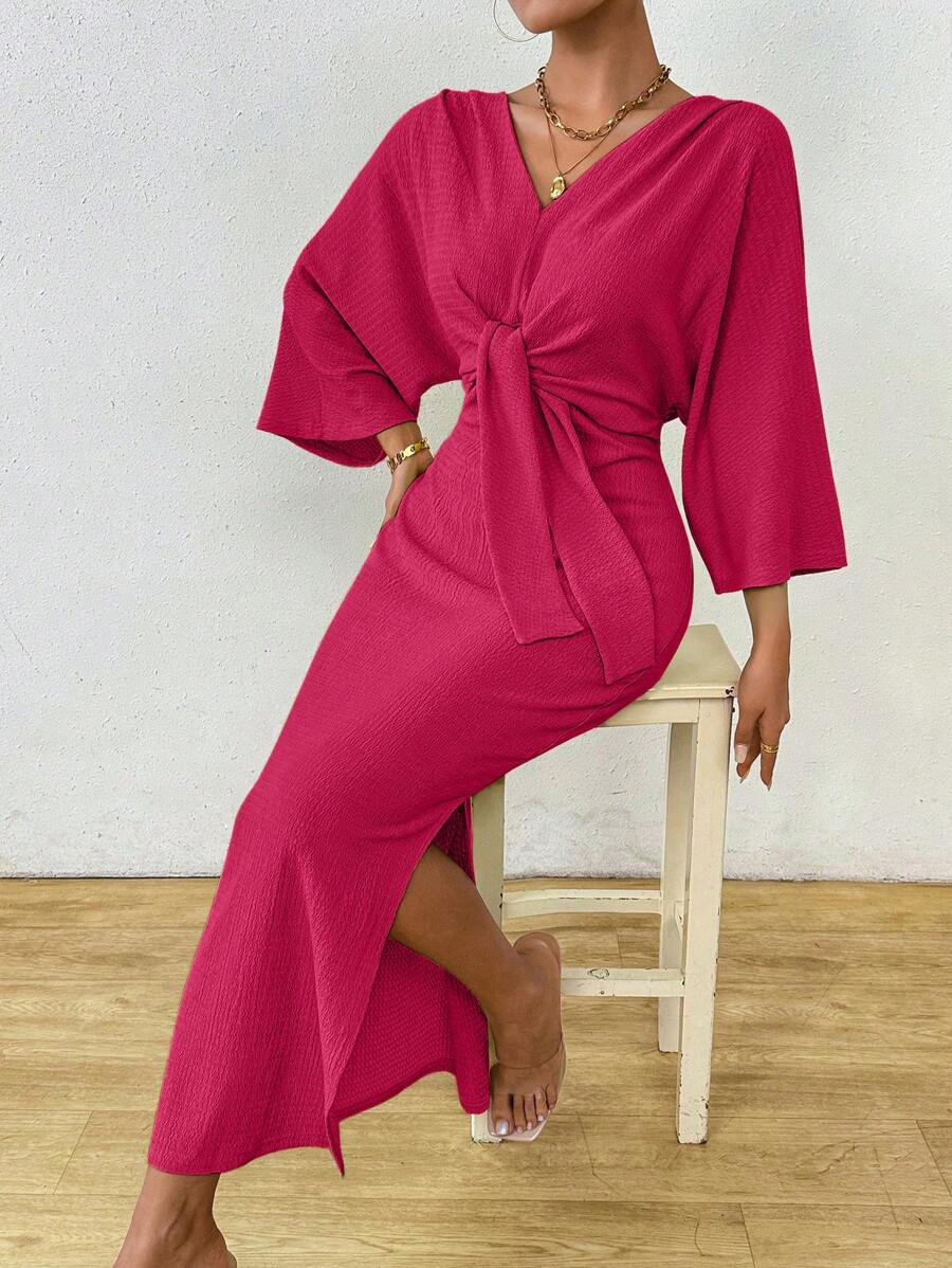 Jumanah Front-Tie Dress