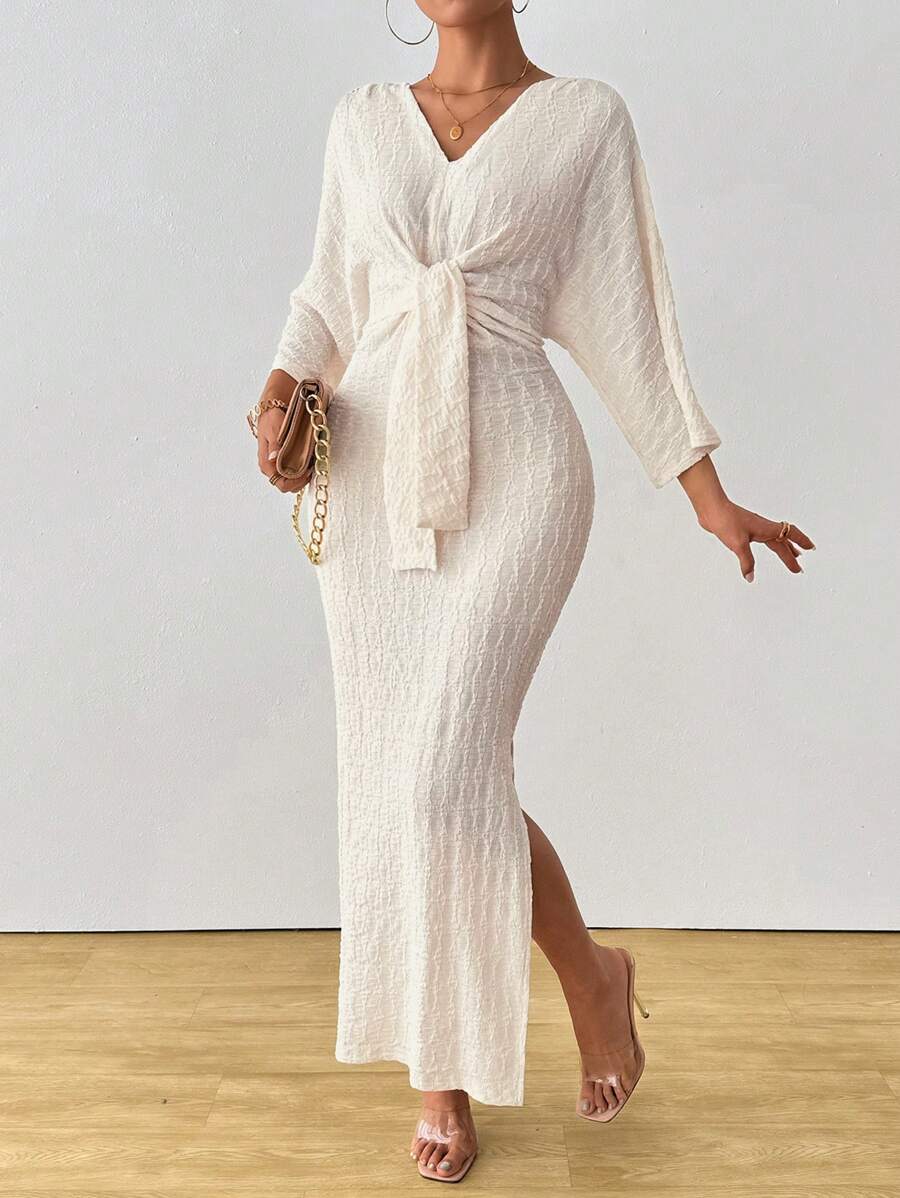 Jumanah Front-Tie Dress