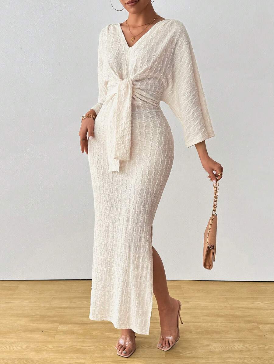 Jumanah Front-Tie Dress