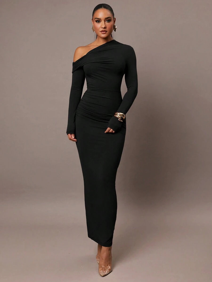 Nayla Long-Sleeve Dress