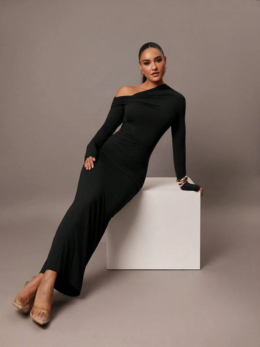 Nayla Long-Sleeve Dress