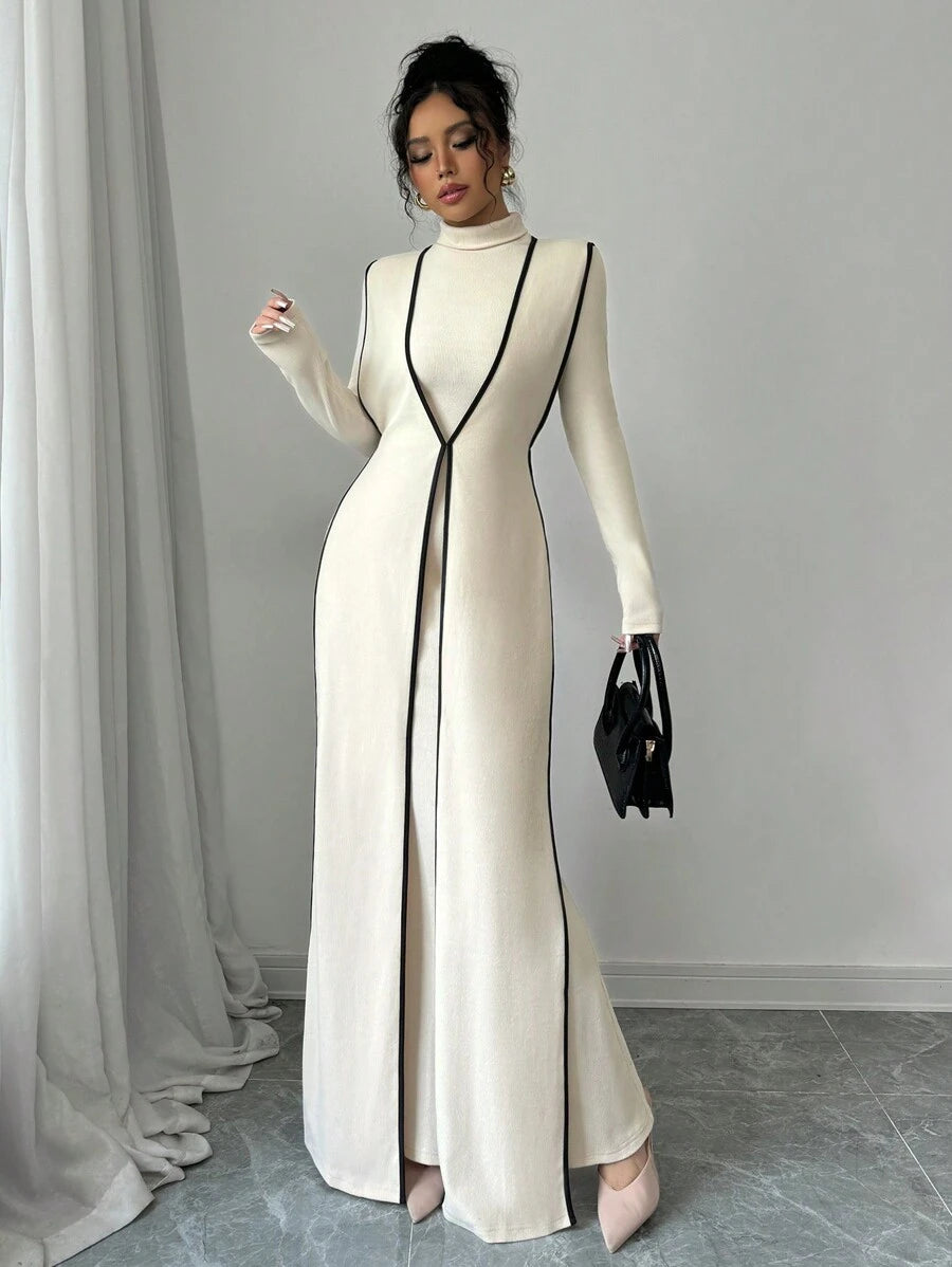 Malika High Neck Dress Set