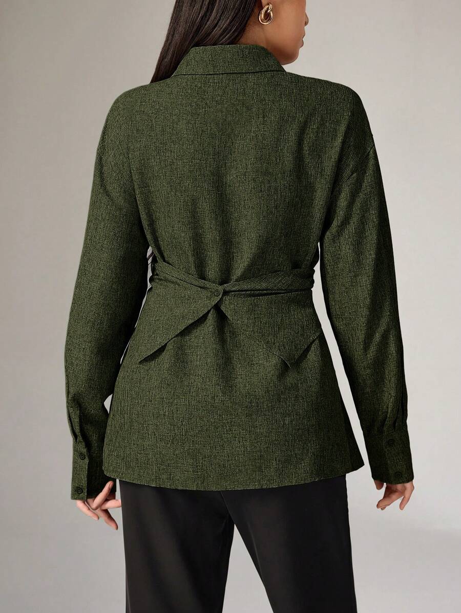 Yara Button-Back Office Shirt