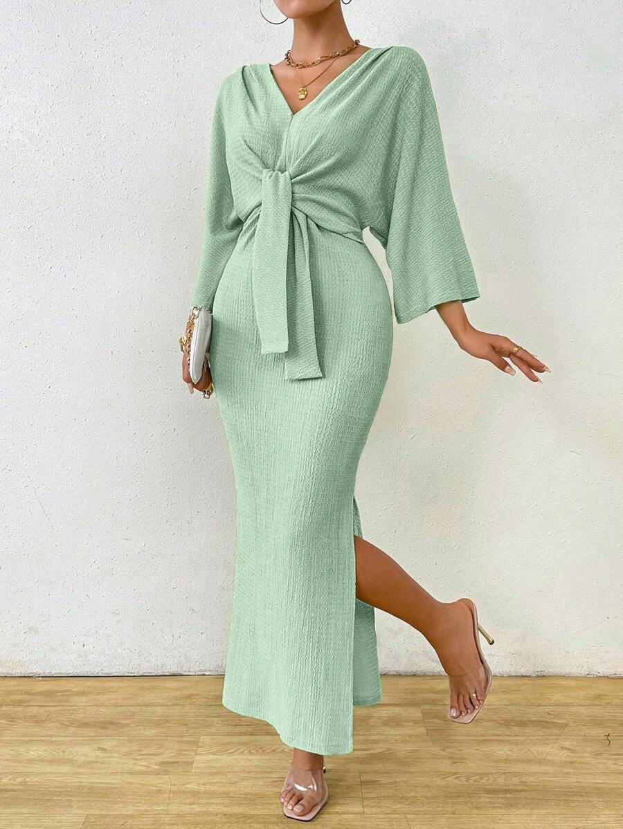 Jumanah Front-Tie Dress