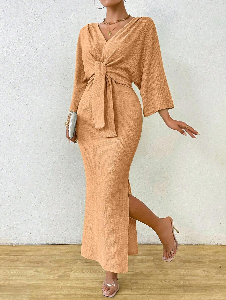 Jumanah Front-Tie Dress