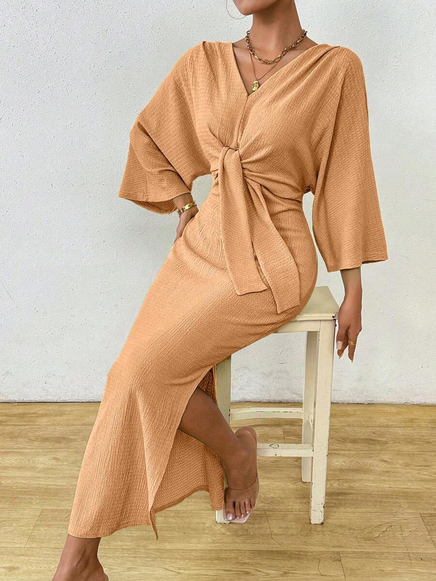 Jumanah Front-Tie Dress