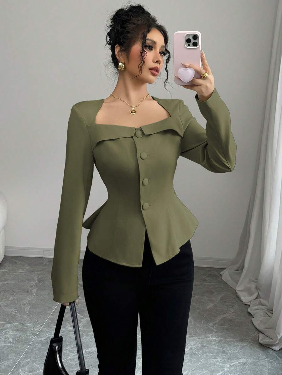 Zoidal Collar Button Down
