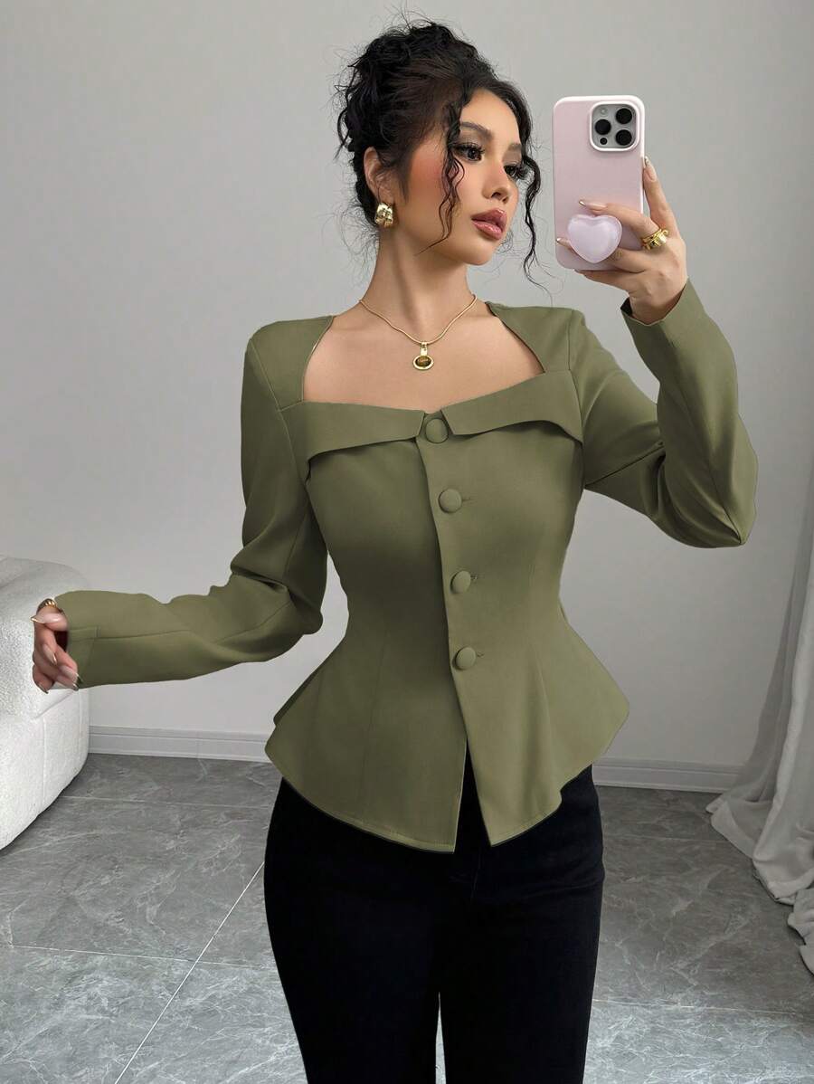 Zoidal Collar Button Down