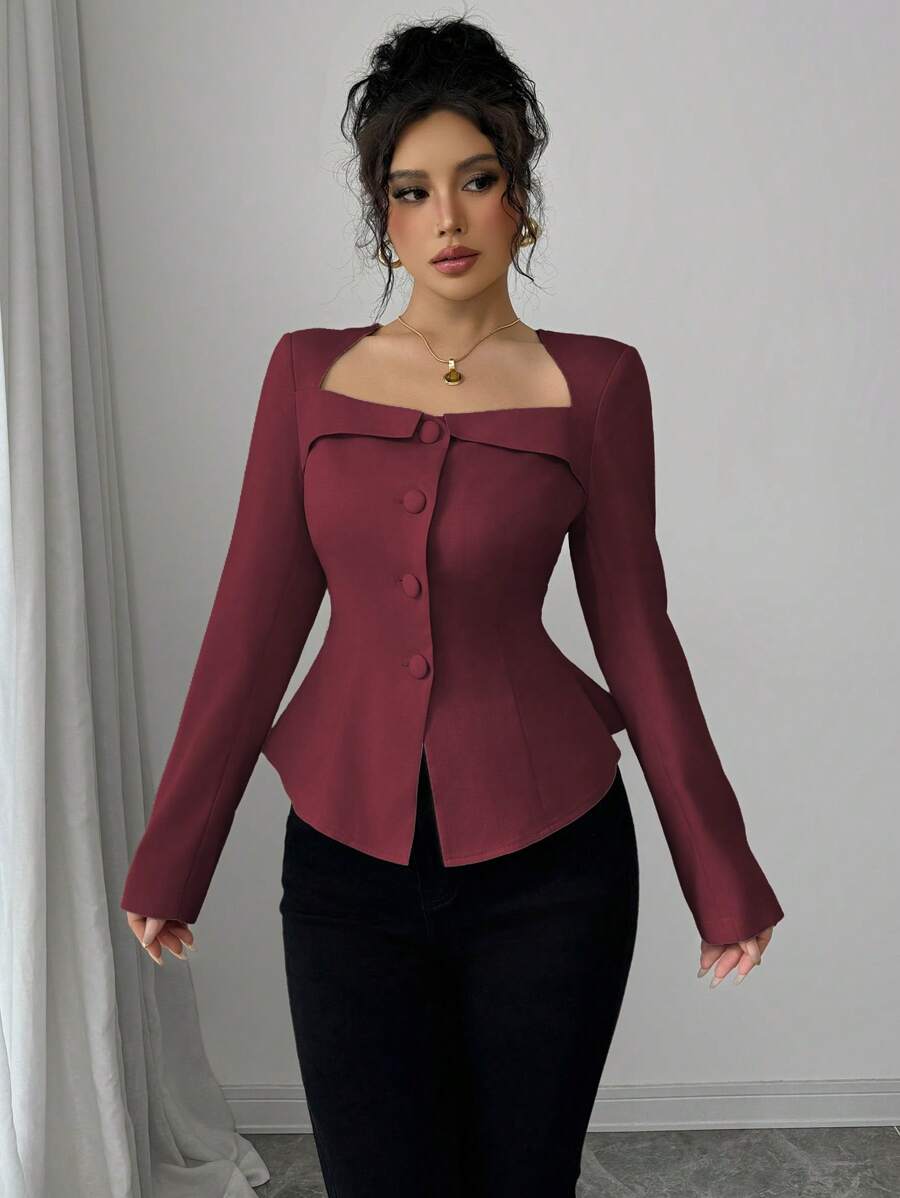 Zoidal Collar Button Down