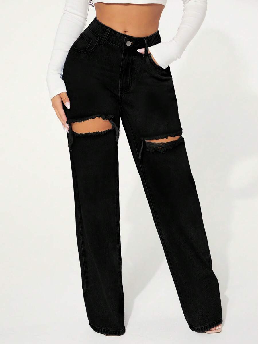 Lori Thigh Ripped Jeans