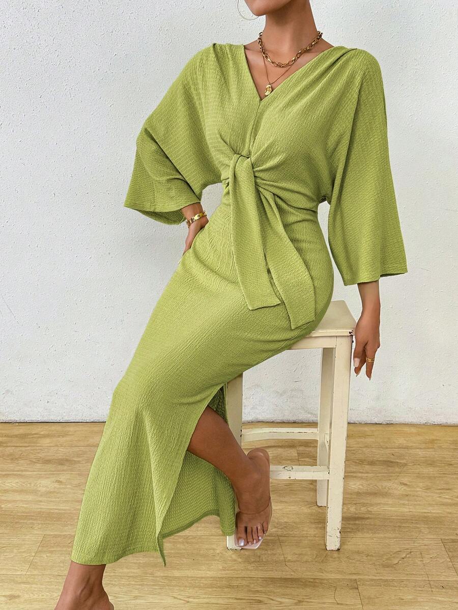 Jumanah Front-Tie Dress