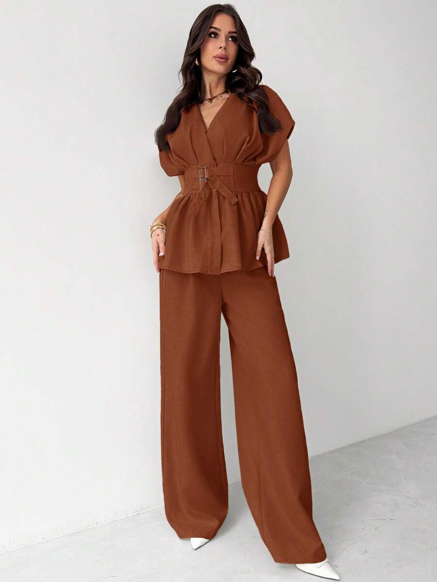 Calia Belted Pant Set