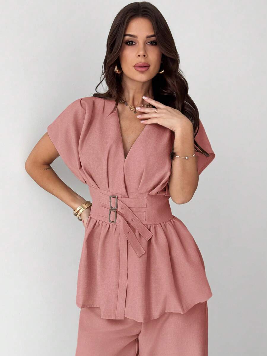 Calia Belted Pant Set