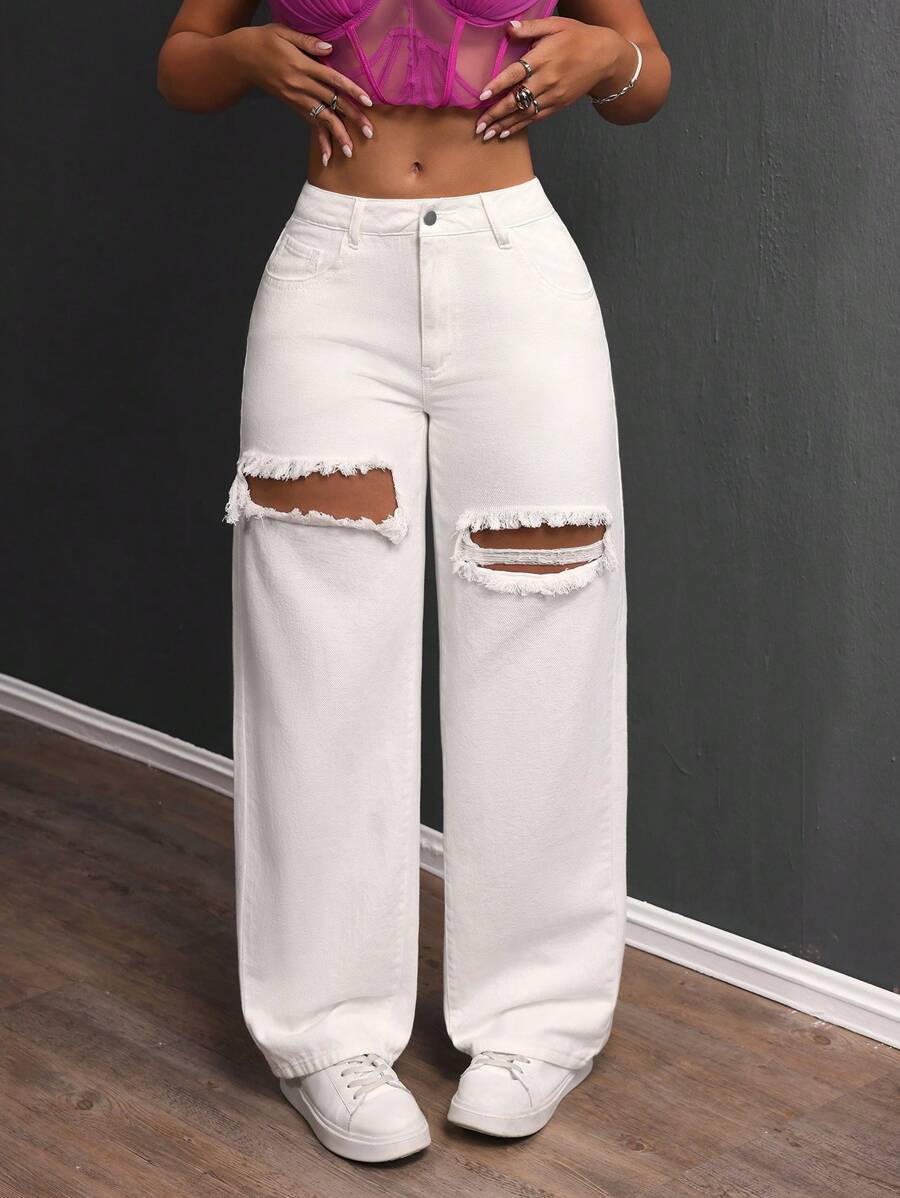 Lori Thigh Ripped Jeans