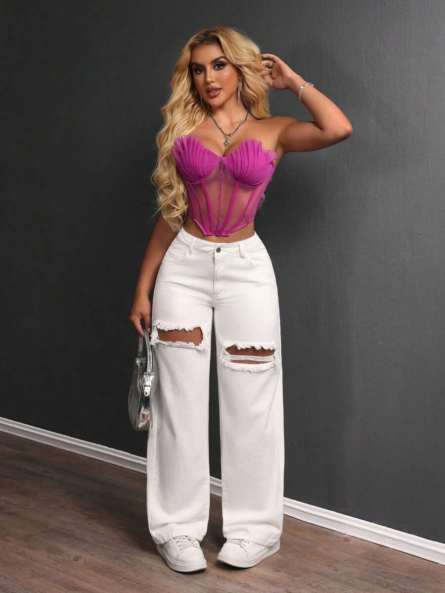 Lori Thigh Ripped Jeans