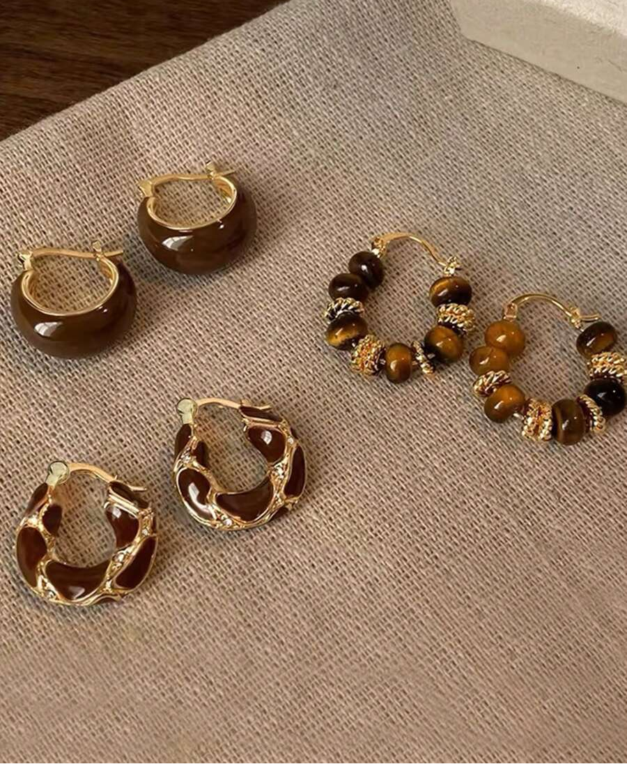Coraline Stud/Hoop Earring Set