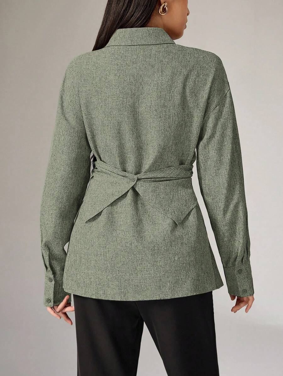 Yara Button-Back Office Shirt