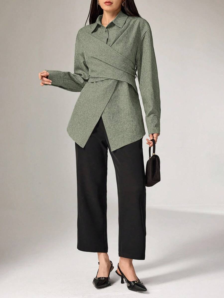 Yara Button-Back Office Shirt
