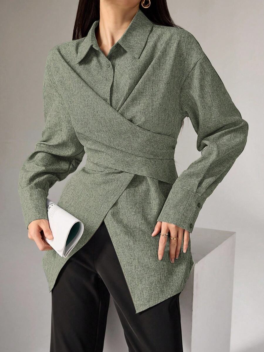 Yara Button-Back Office Shirt