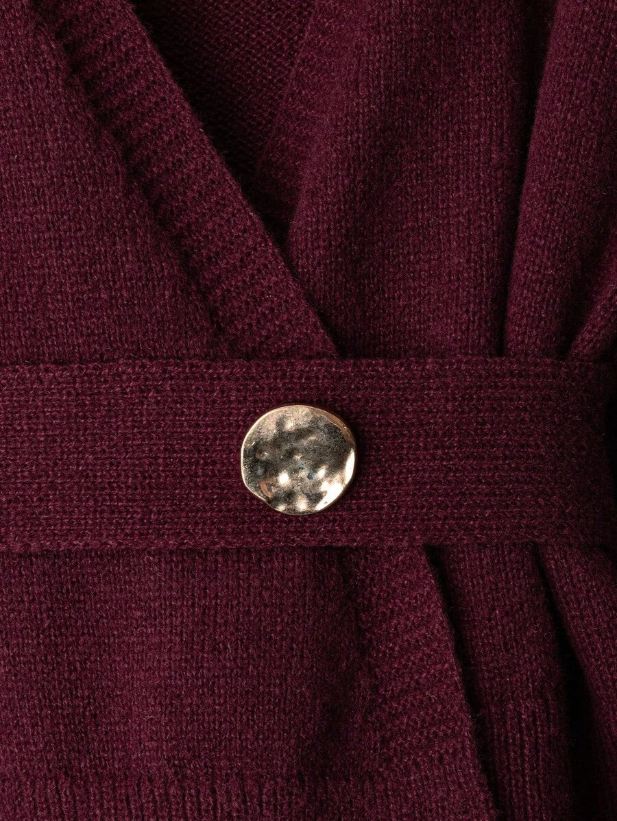 Oria Side-Wrap Sweater