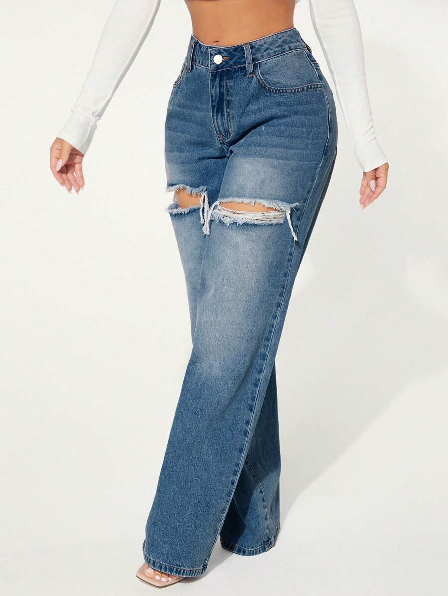 Lori Thigh Ripped Jeans