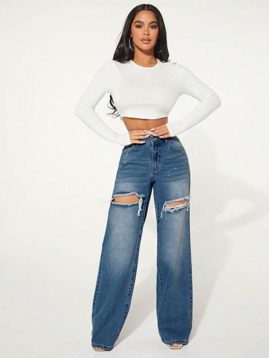 Lori Thigh Ripped Jeans