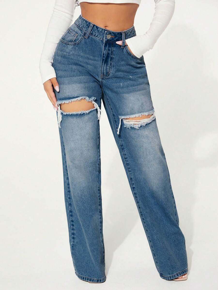 Lori Thigh Ripped Jeans