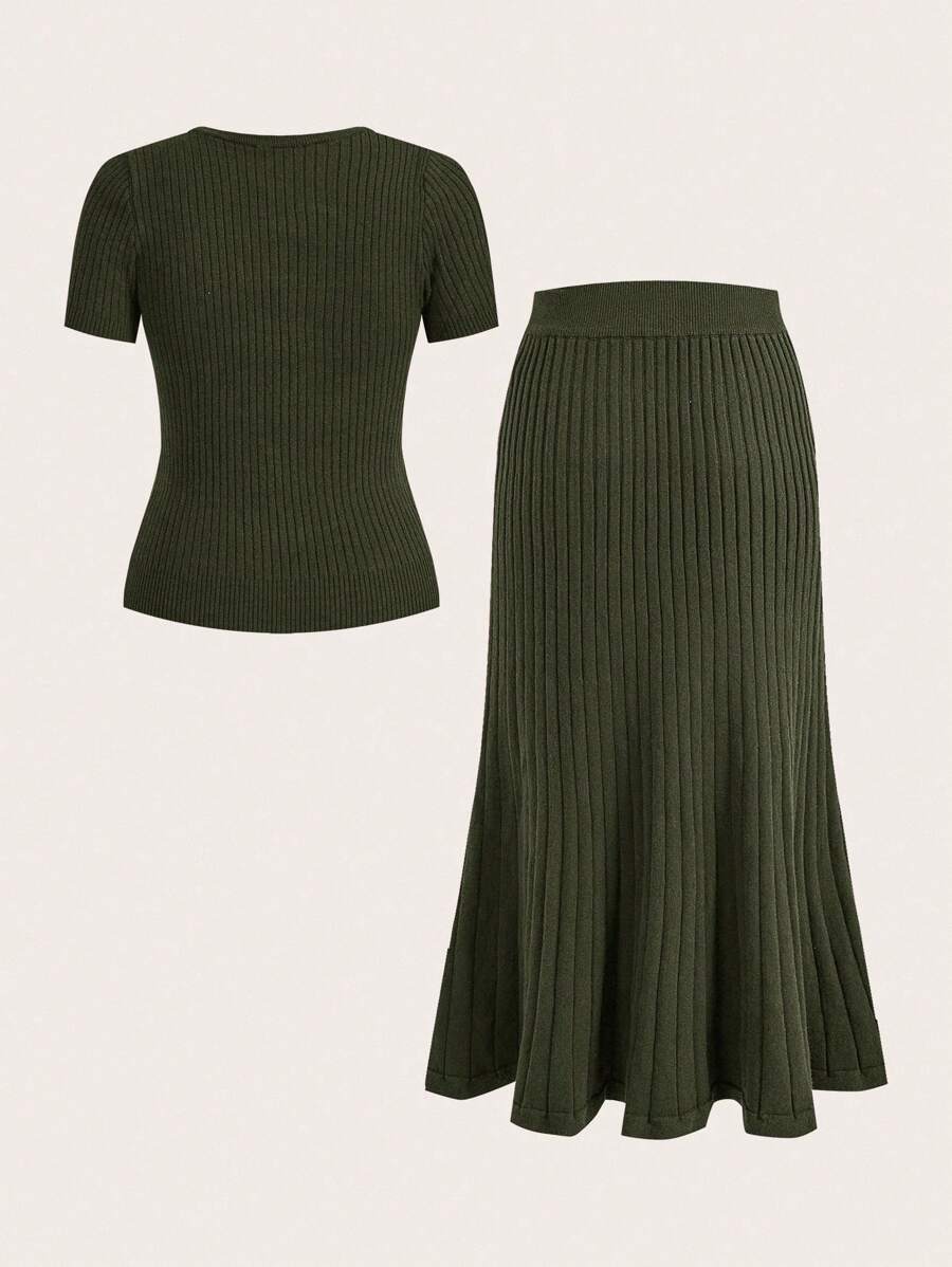 Clara Knit Skirt Set