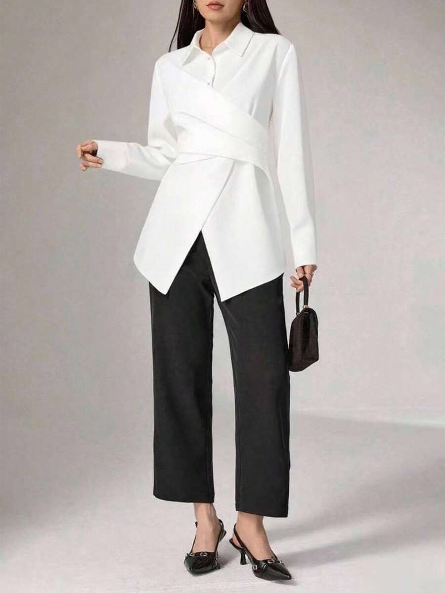 Yara Button-Back Office Shirt