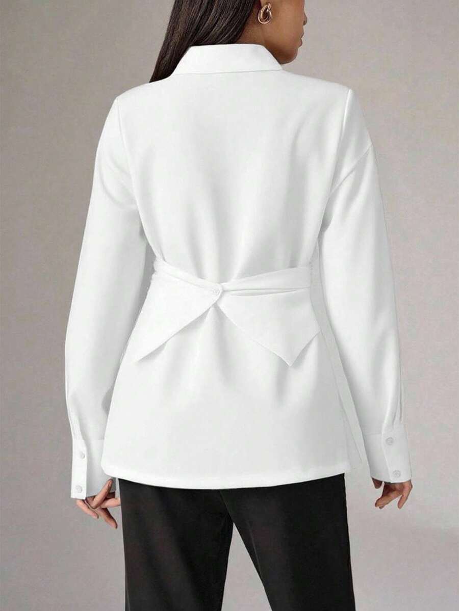 Yara Button-Back Office Shirt