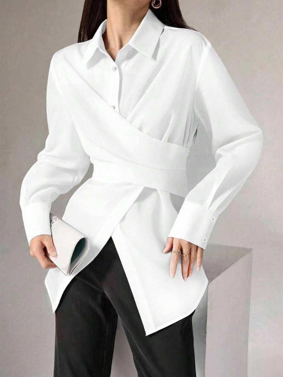 Yara Button-Back Office Shirt