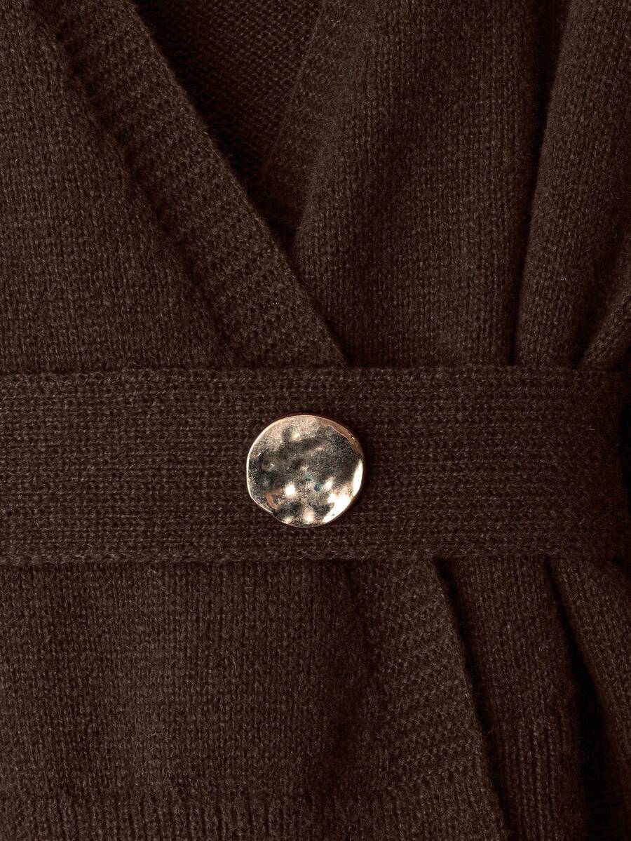 Oria Side-Wrap Sweater