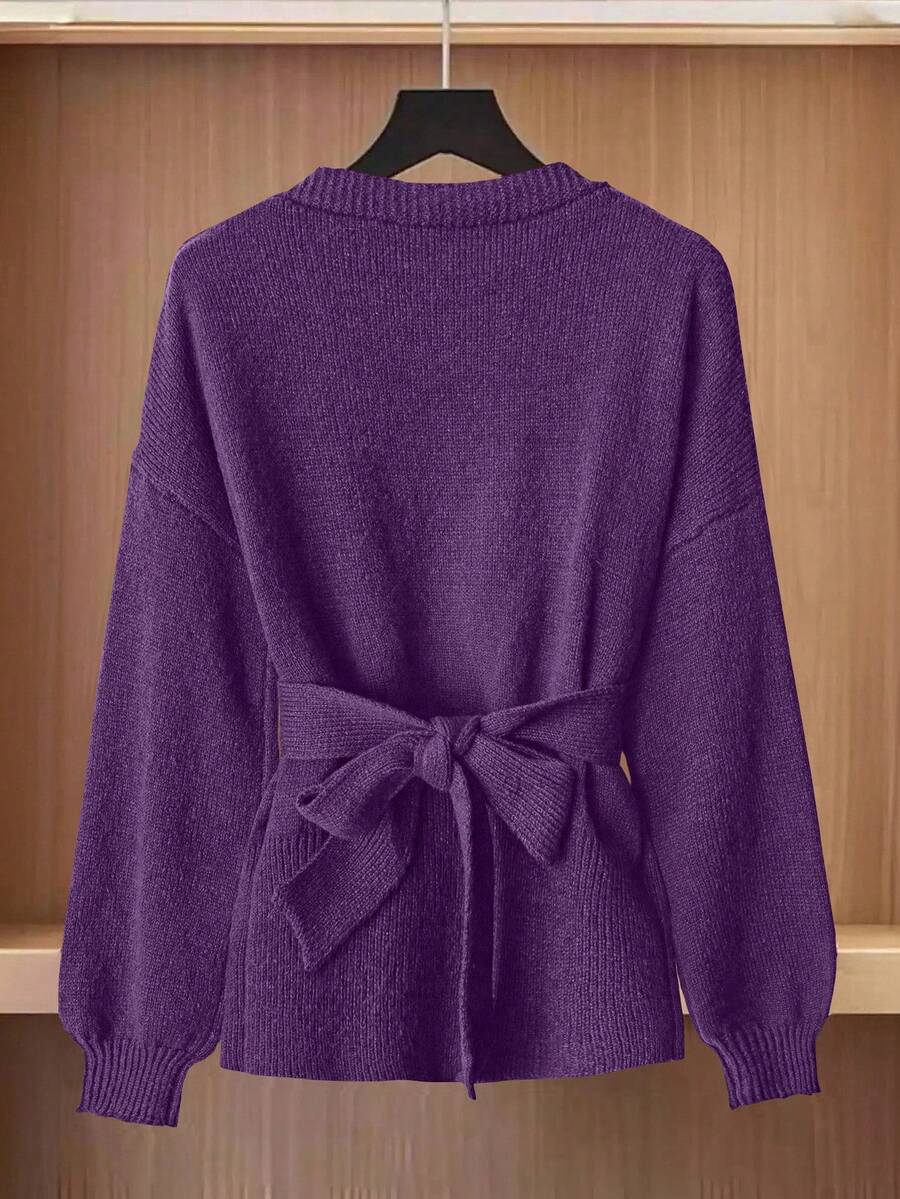 Oria Side-Wrap Sweater