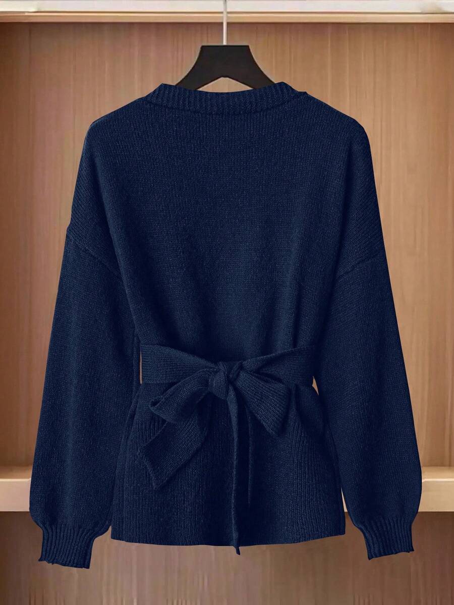 Oria Side-Wrap Sweater